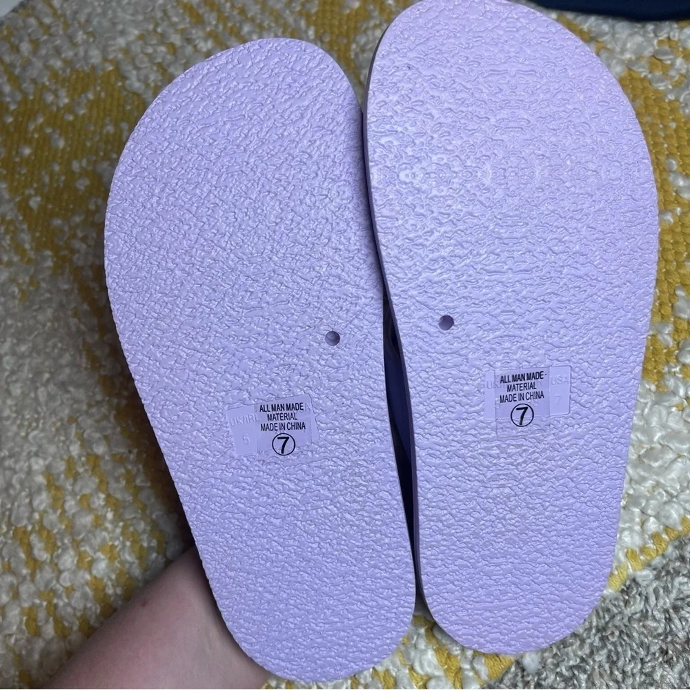 Soda Purple Sandals Size 7